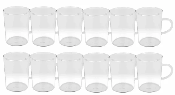 Null 6er Set Teeglas Ceylon 220ml – Klassische Teetasse Aus Hitzebeständigem Glas Mit Henkel 5