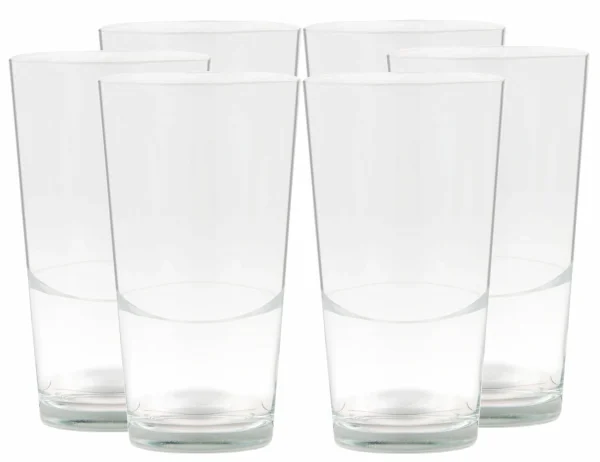 Null 6er Set Latte Macchiato Blancho Glas – 39cl Kaffeeglas Stapelbar Ohne Dekor 1