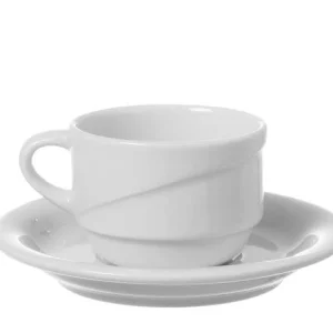 Null Indi Tasse Mit Untertasse Grau (4 Stück) Von CHEFGASTRO 15