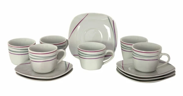 Null 6er Set Kaffeetasse Mit Untertasse Trend 5