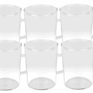 Null 12er Set Teeglas Ceylon 220ml – Klassische Teetasse Aus Hitzebeständigem Glas Mit Henkel 13