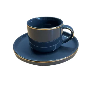 Null Premium Porzellan 12-teilig Kaffeeservice Kaffee Tassen Marmour Untertassen Marmor Design Motiv 2 Kaffeetasse 13