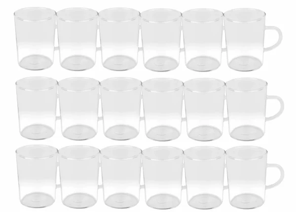 Null 6er Set Teeglas Ceylon 220ml – Klassische Teetasse Aus Hitzebeständigem Glas Mit Henkel 4